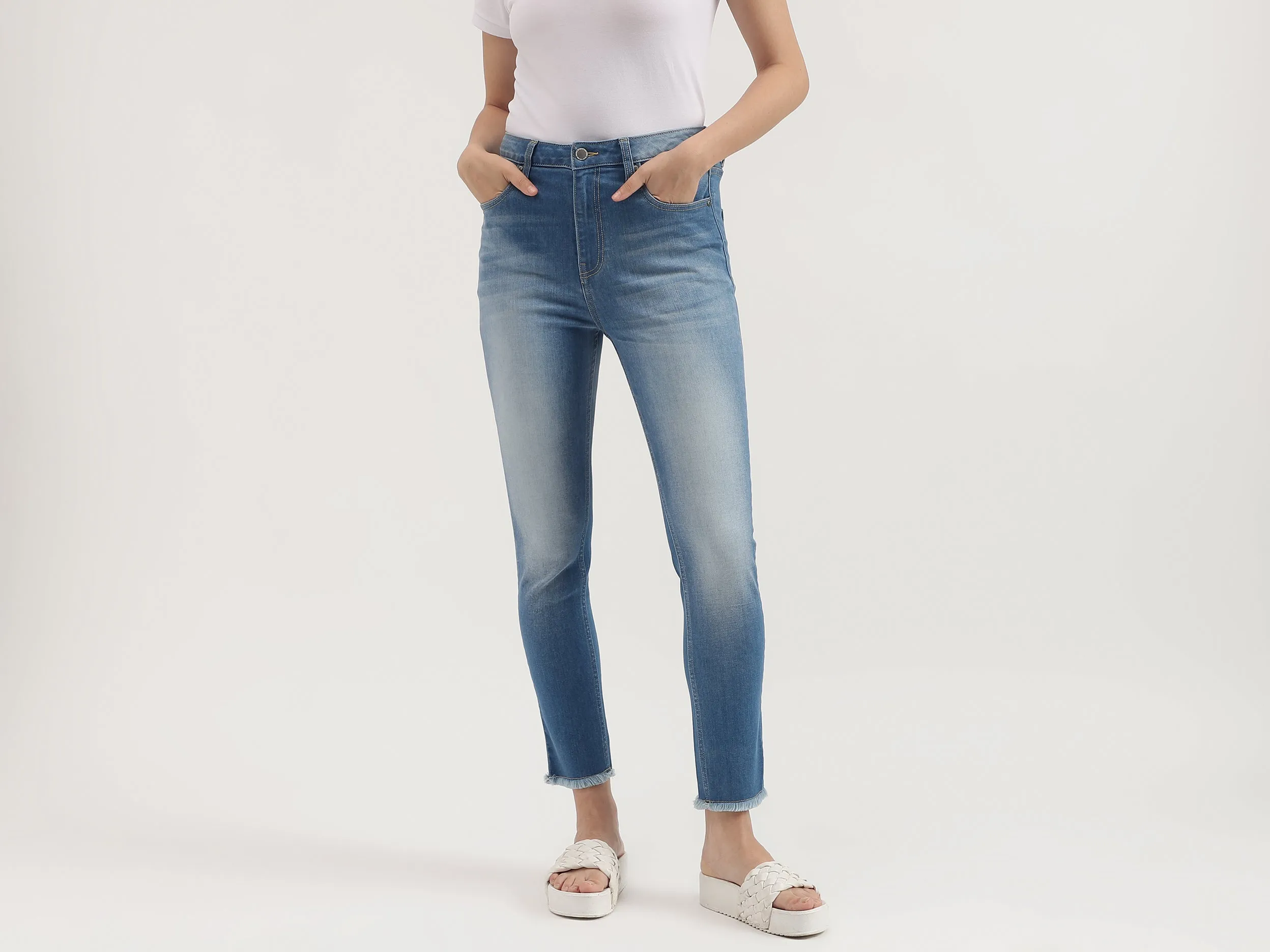 Solid Skinny Fit Jeans