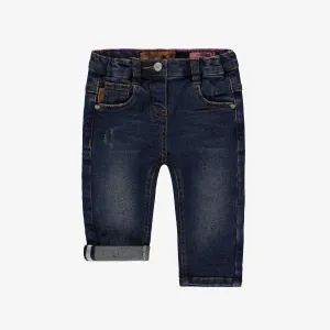 Souris Mini Faded Denim Pants w. Visible Seams- Baby