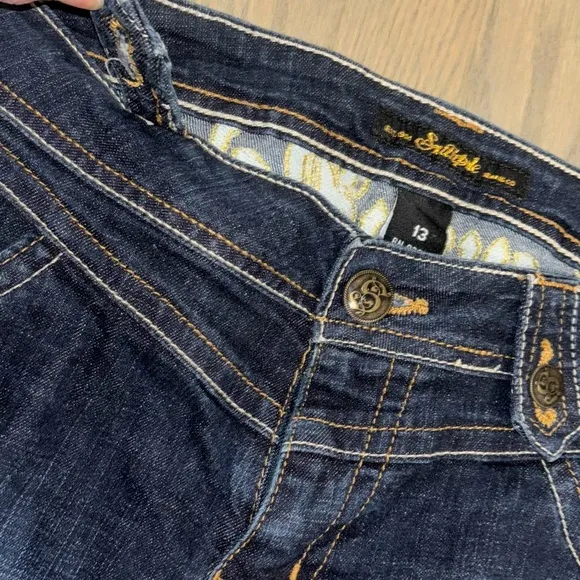South Pole Y2K Lowrise Logo Flare Jeans Bellbottoms Logo On Butt size 13