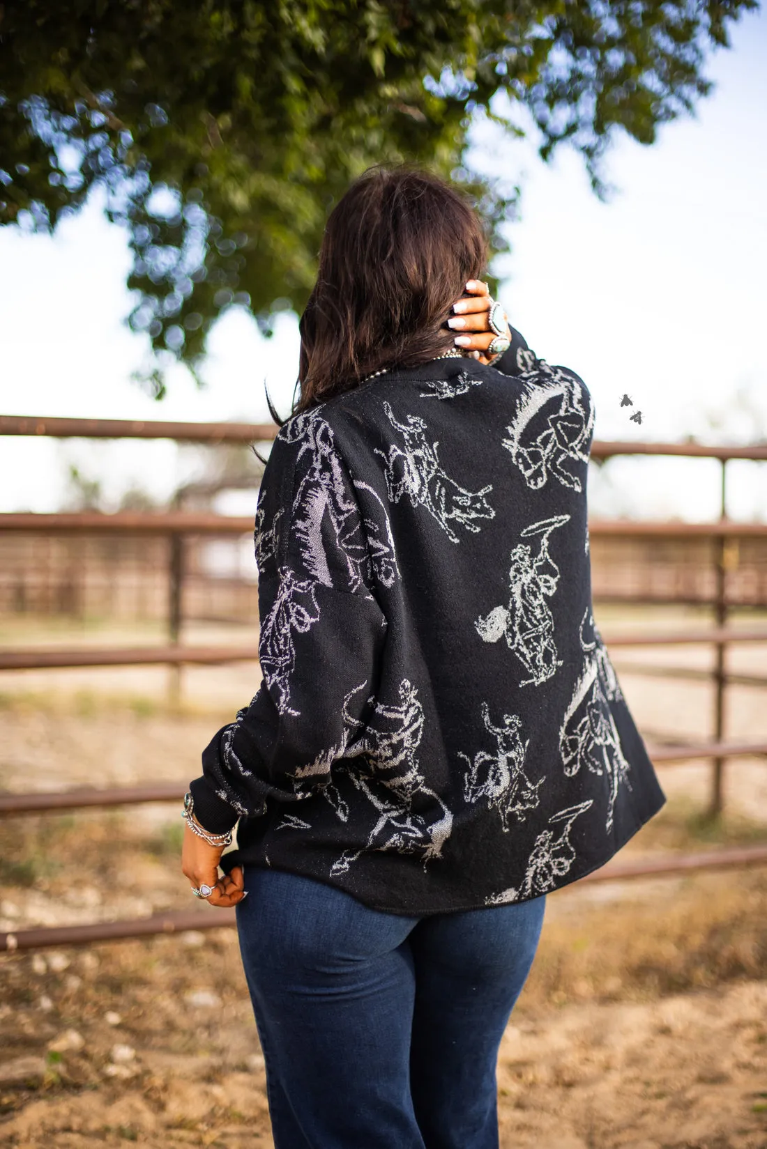 Sparkle Bucks Oversized Sweater