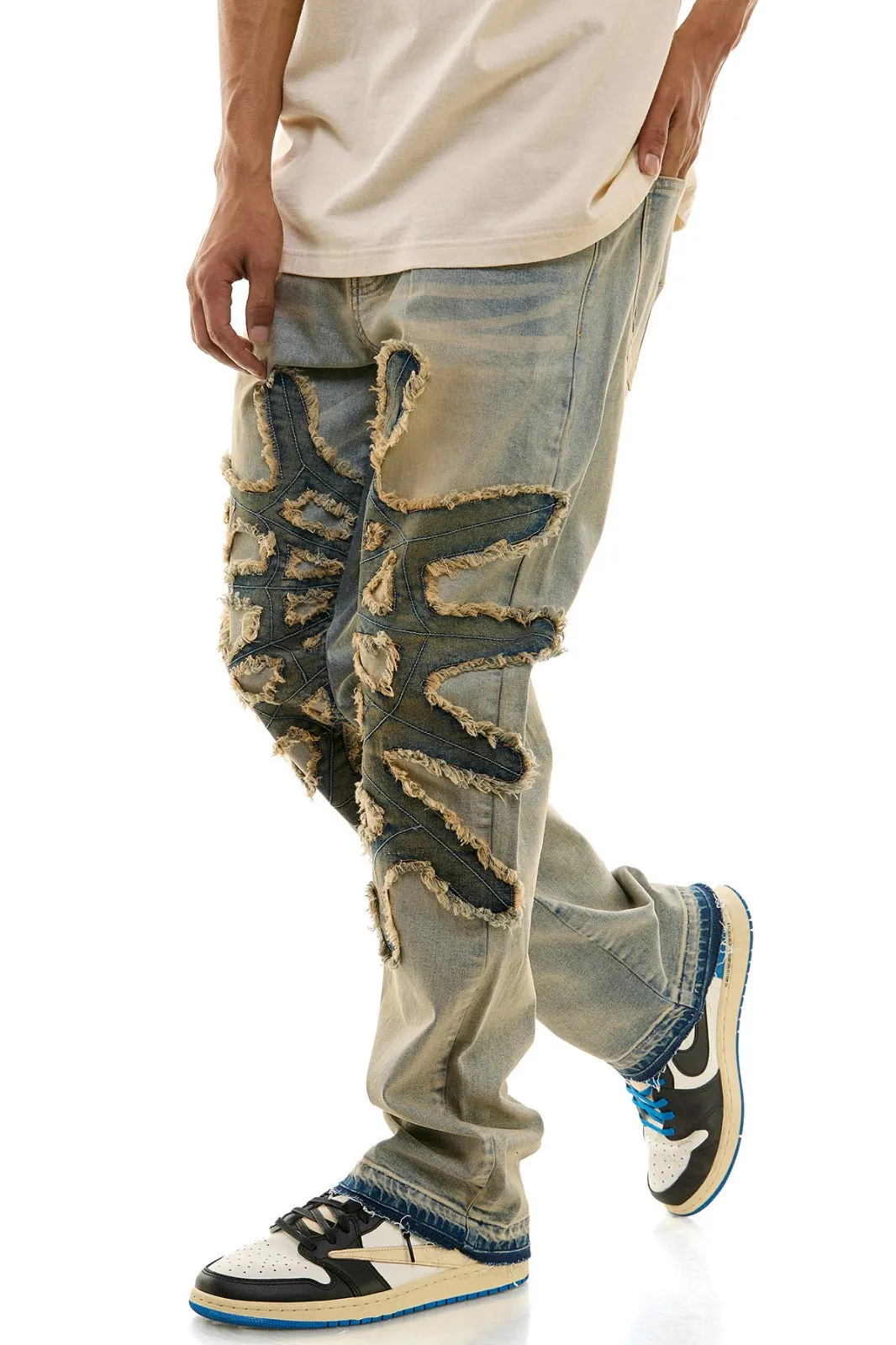 Spider Web Slim Jeans - Slim Fit