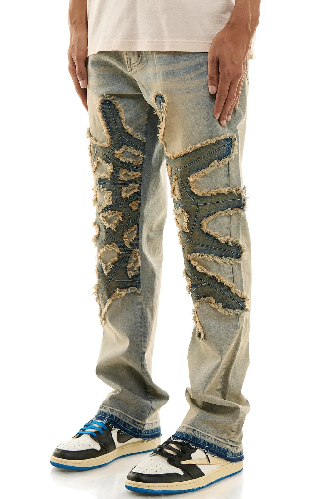 Spider Web Slim Jeans - Slim Fit