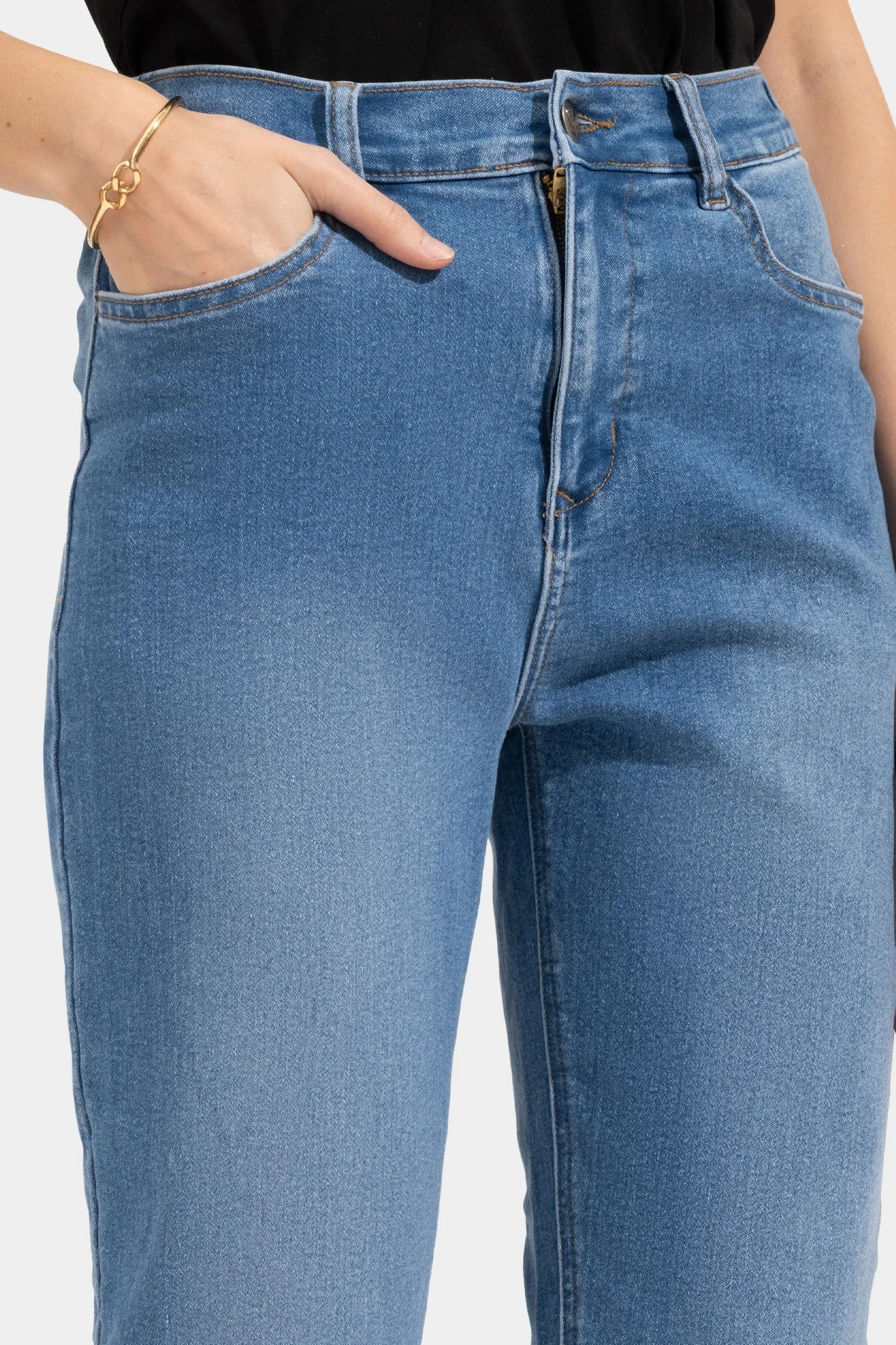 Split Hem Slim Cozy Jeans