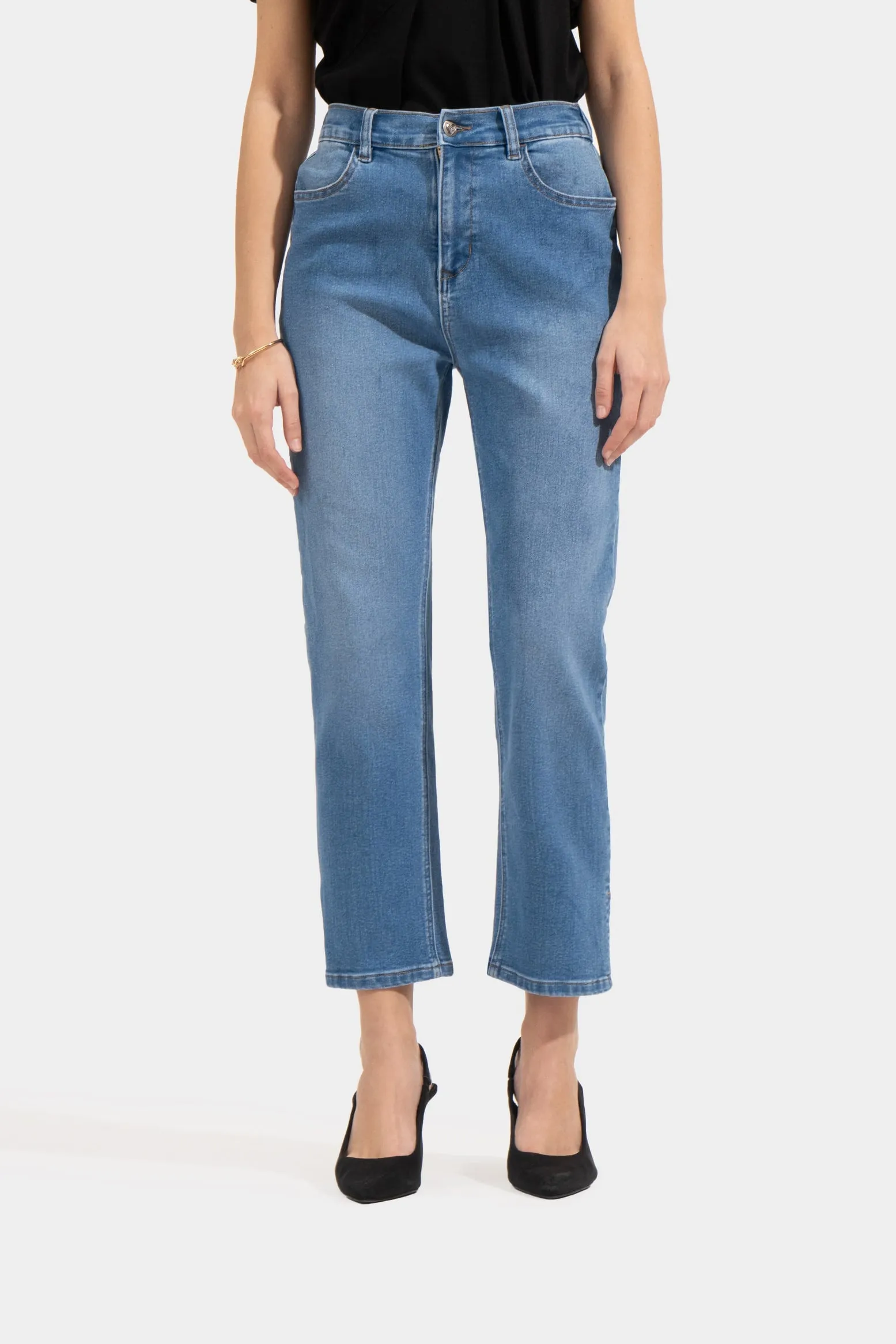 Split Hem Slim Cozy Jeans