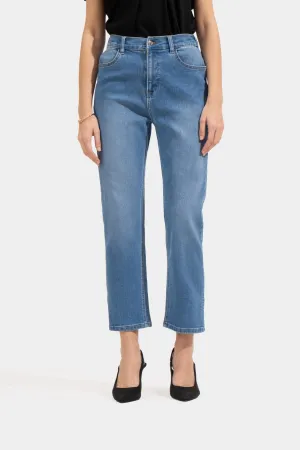 Split Hem Slim Cozy Jeans