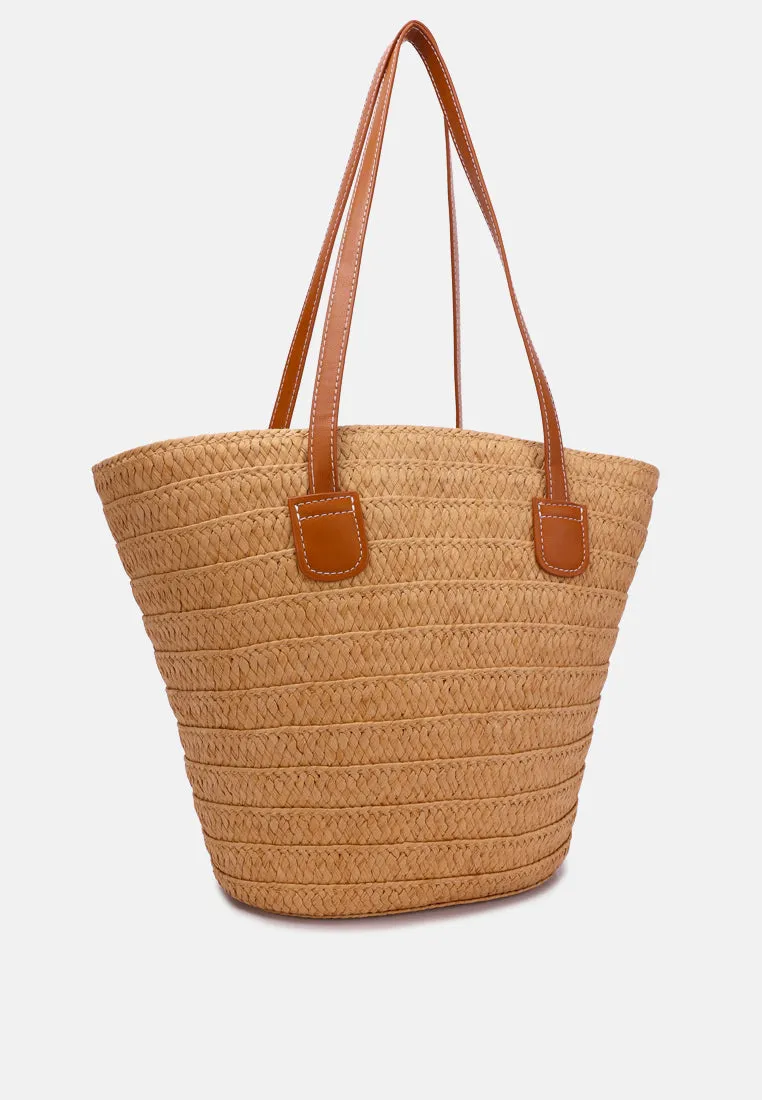 Straw Rope Market Tote Bag By Ruw