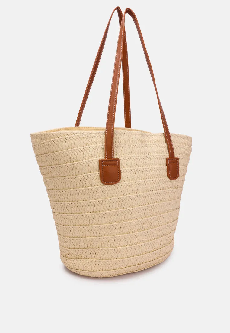 Straw Rope Market Tote Bag By Ruw