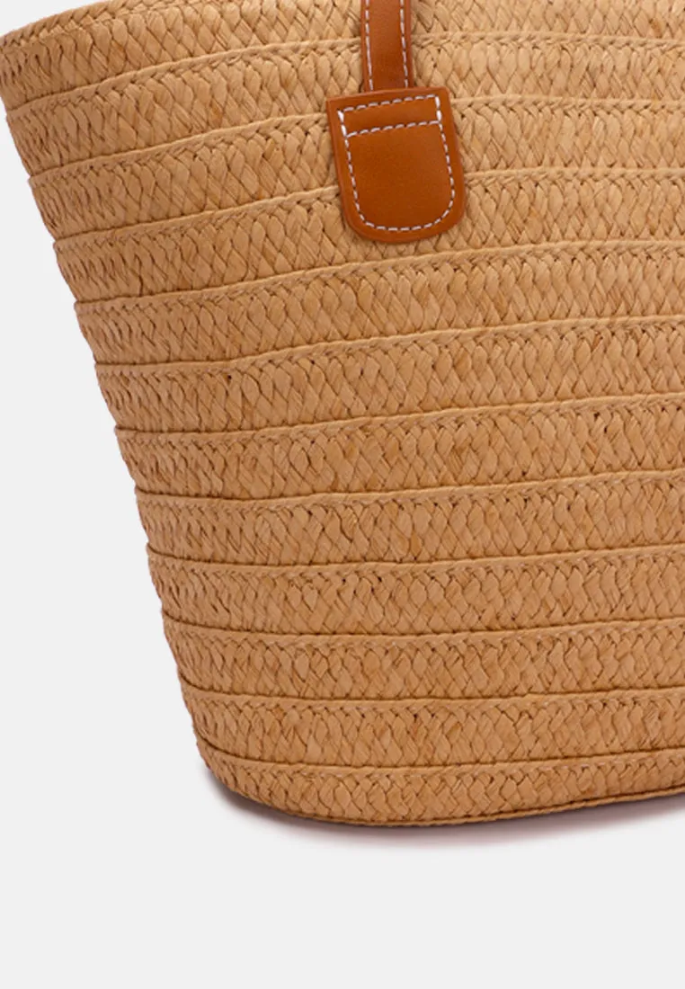 Straw Rope Market Tote Bag By Ruw