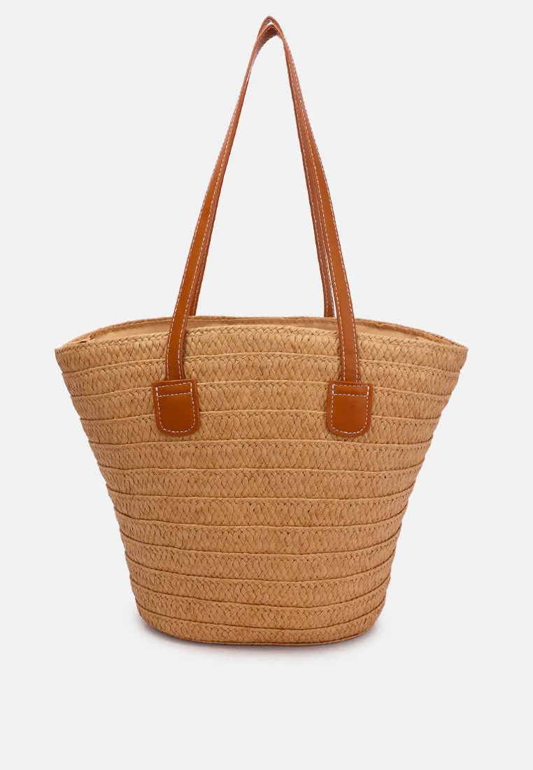 Straw Rope Market Tote Bag By Ruw