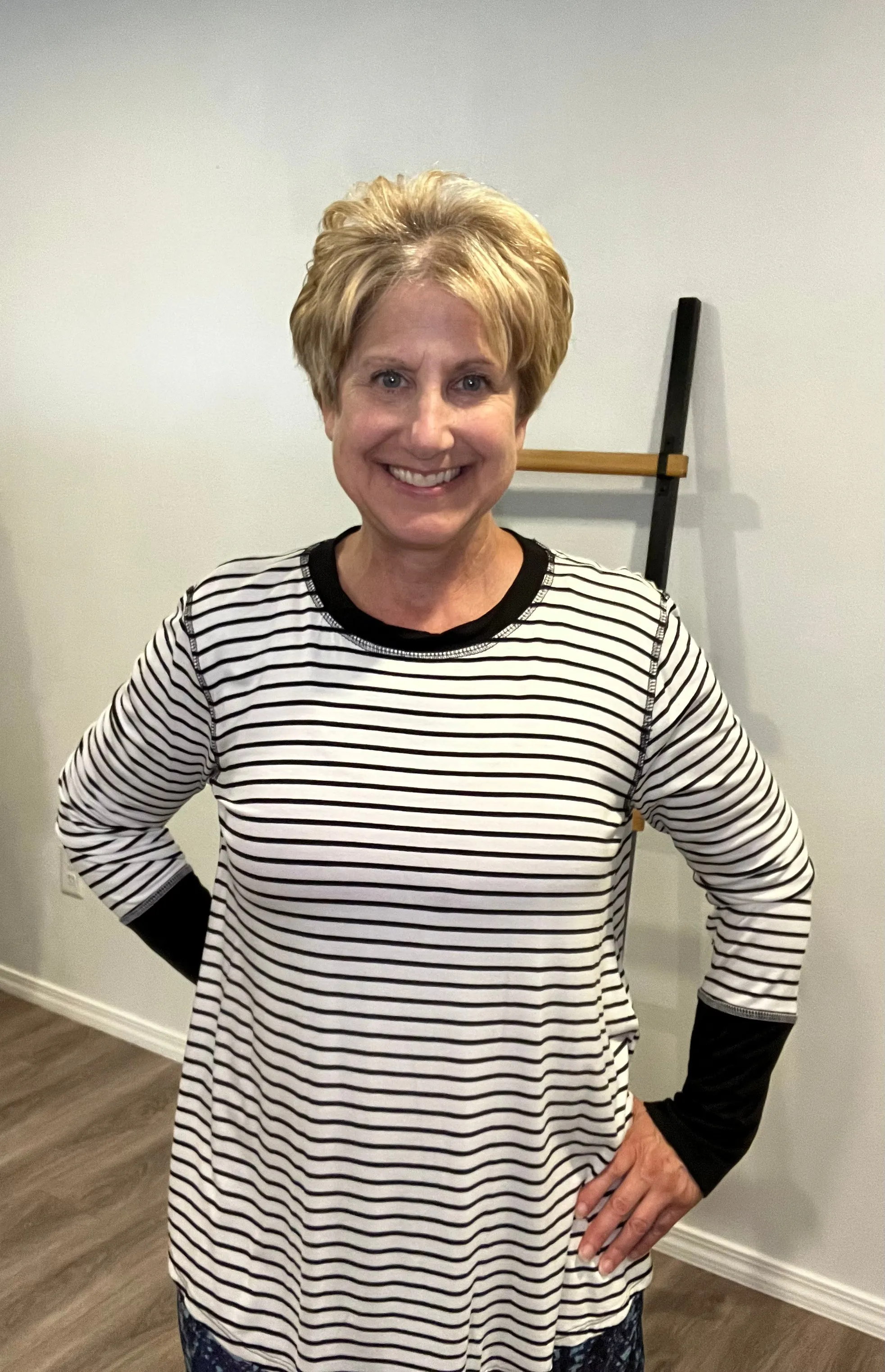 Striped Tunic Style T-Shirt