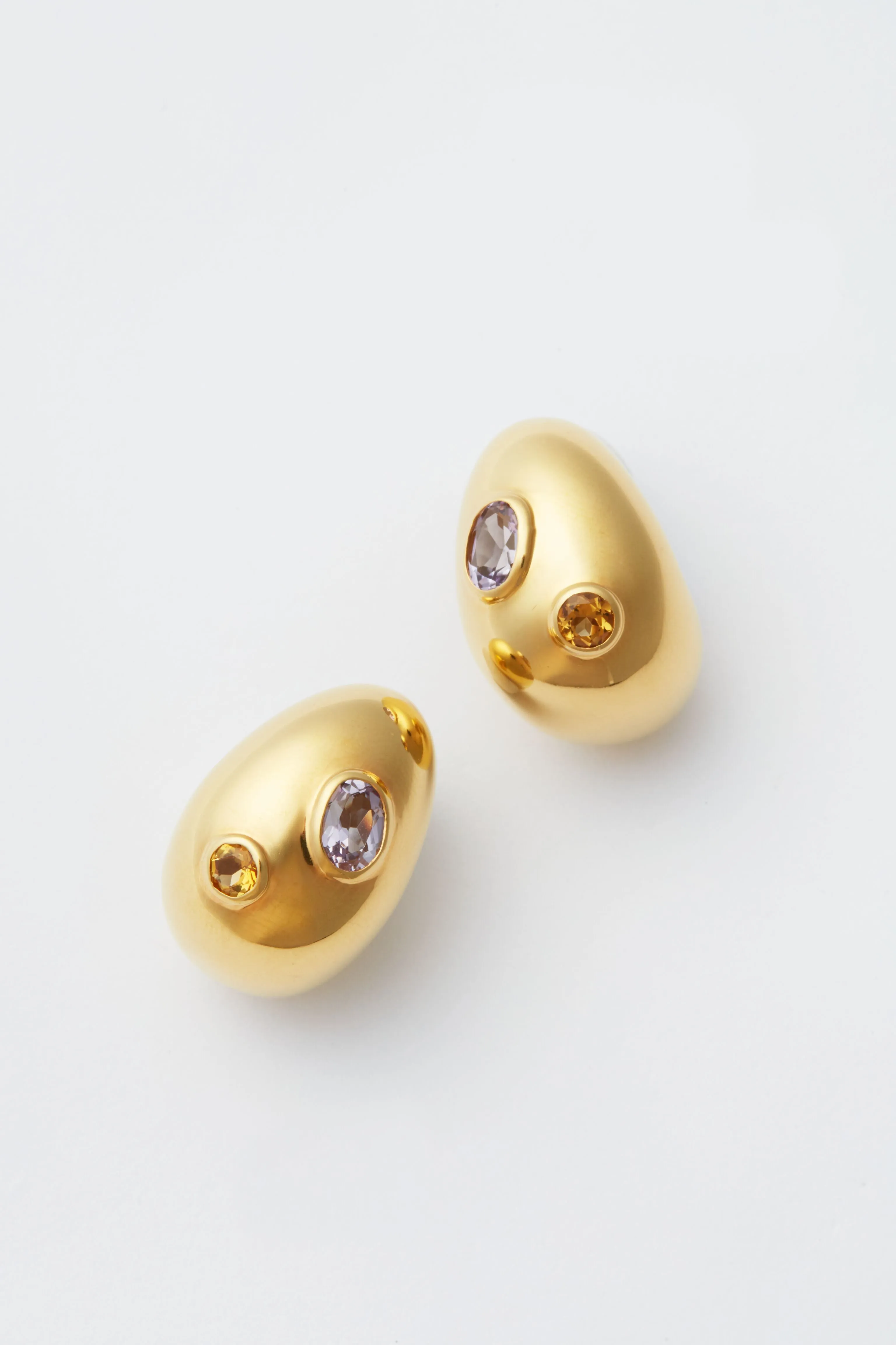 Studded Gold Mini Arp Earrings