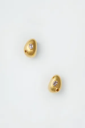 Studded Gold Mini Arp Earrings