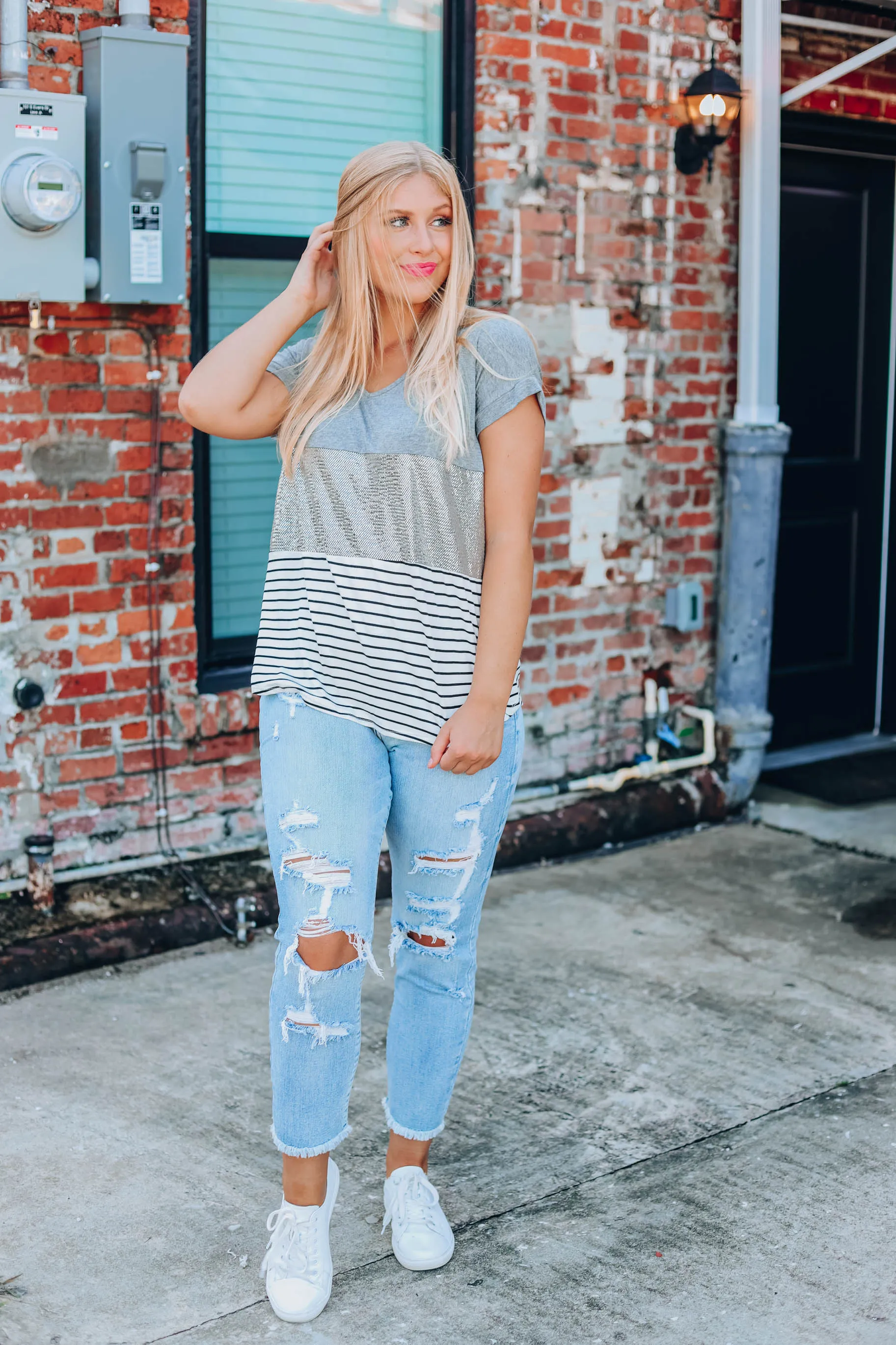 Sugar And Spice Top - Silver