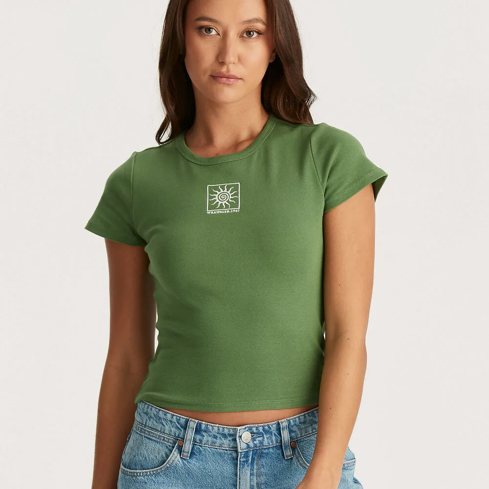 Sun Spiral Staple Rib Tee