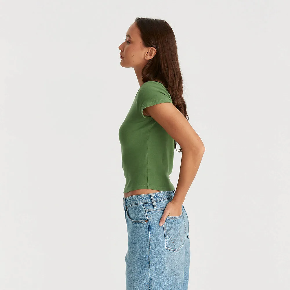 Sun Spiral Staple Rib Tee