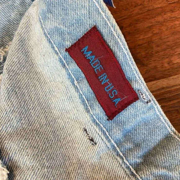 Sunset Blues Vintage Deadstock High Rise Pleated Western Light Wash Mom Jeans