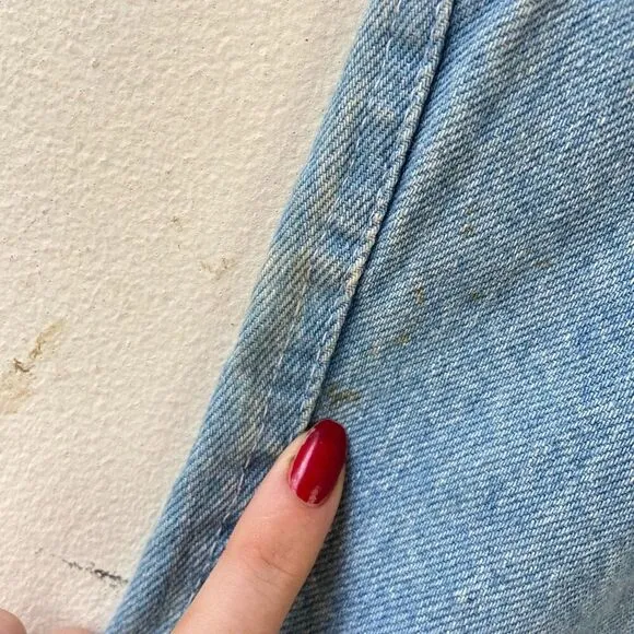 Sunset Blues Vintage Deadstock High Rise Pleated Western Light Wash Mom Jeans