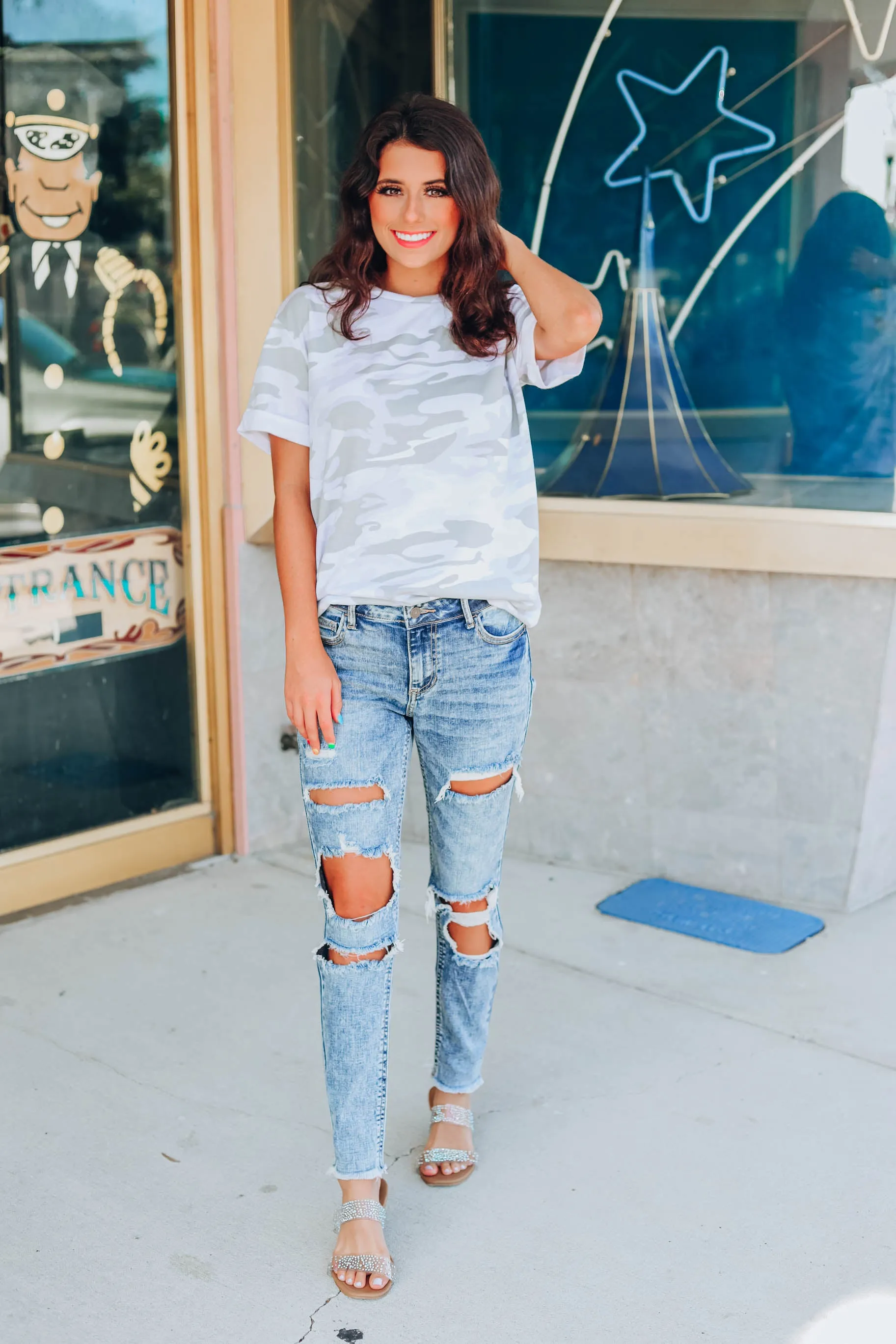 Take Charge Camo Top