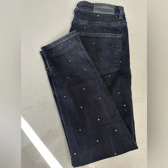 The Kooples Black Lizy Studded Women’s Jeans size 29