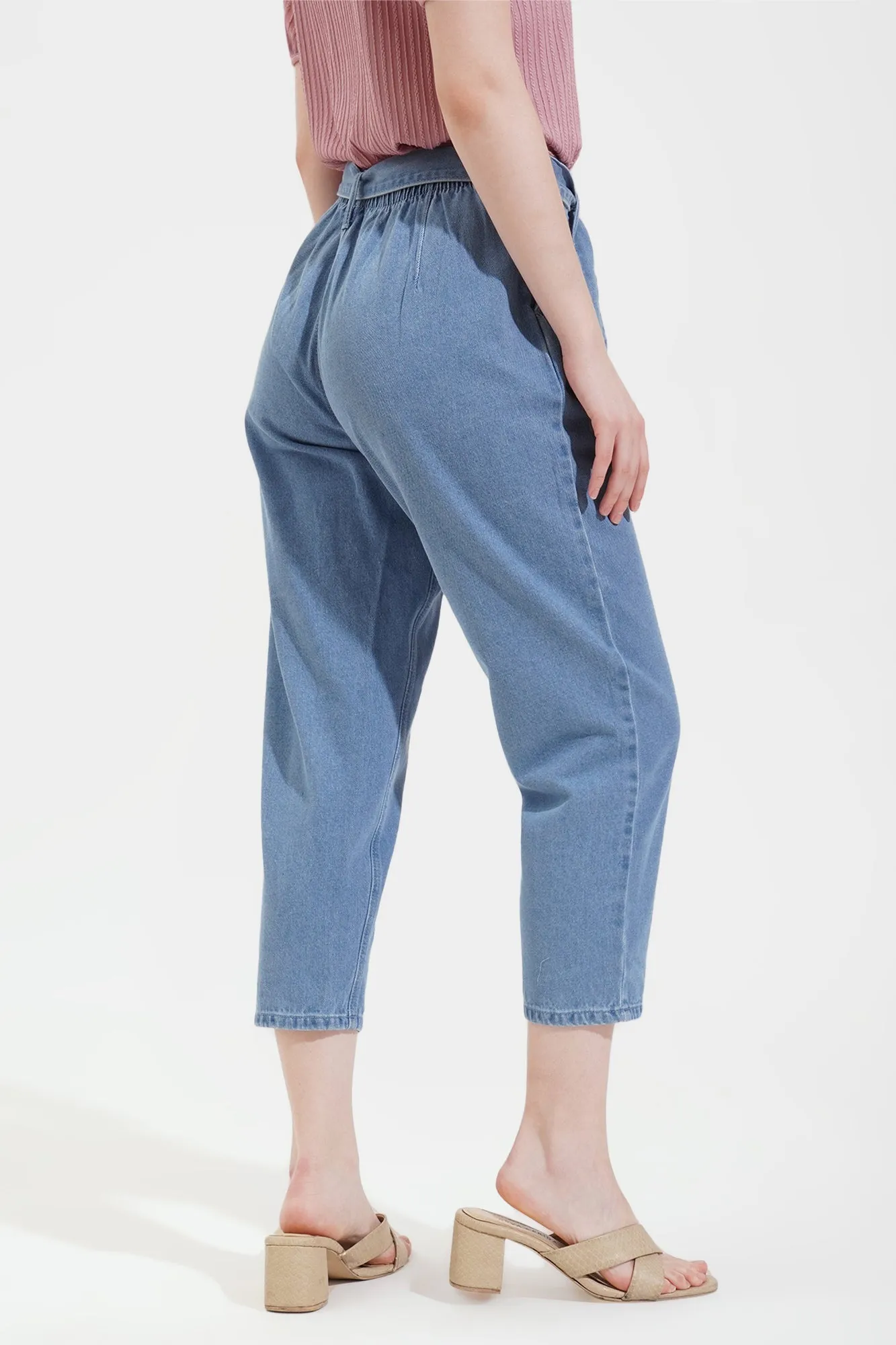 Tie Waist Cozy Jeans