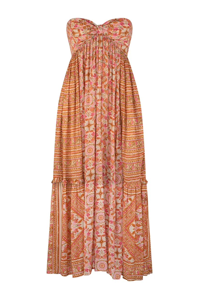 Tigerlily Luciana Galatea Maxi Dress - Peach Cream