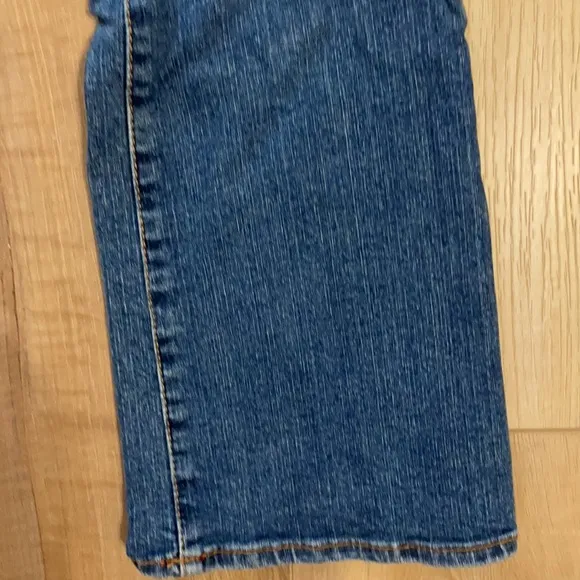 Tommy Hilfiger flare jeans junior women size 5 red stitching embellished pockets