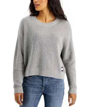 Tommy Jeans Womens Logo-Patch Sweater T1IS0AAG