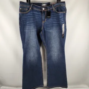 Torrid Luxe Slim Boot Jeans Blue Denim Stretch Pants Womens Plus 18S (36x29) NWT