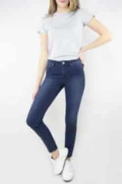 Tractr Nina Hi Waist Skinny Jean, Dark Wash