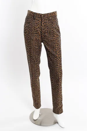 Twill Leopard Jean