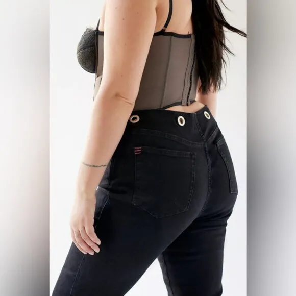 Urban Outfitters | BDG Grommet Low Rise Skinny Jean Black New 27 Waist Concert