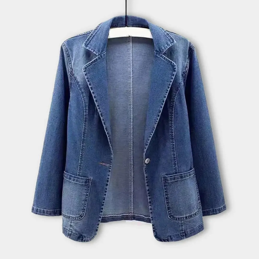 VALERIA | Sophisticated Women's Denim Blazer