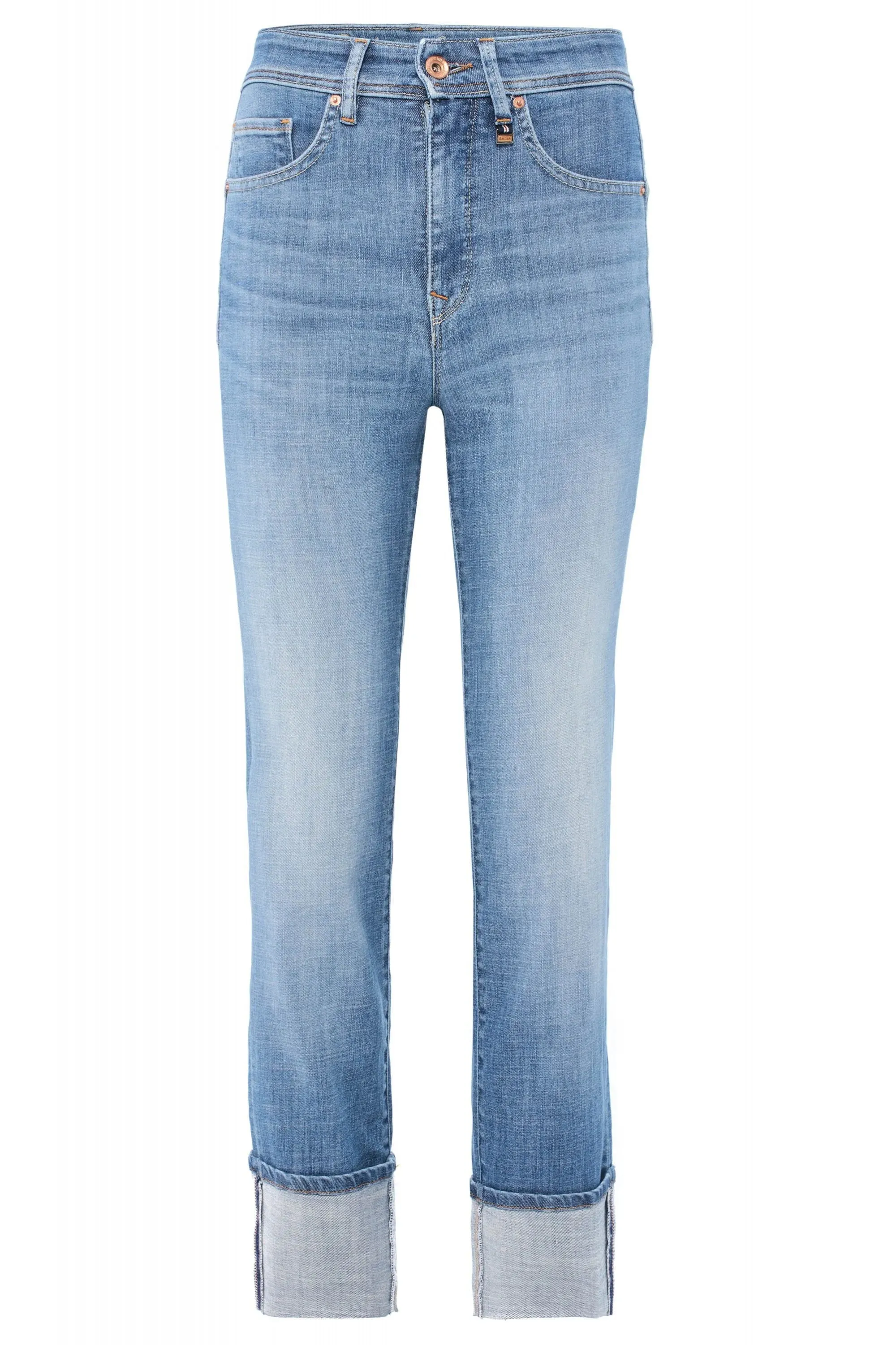 Vaqueros Push In Secret Glamour capri con dobladillo