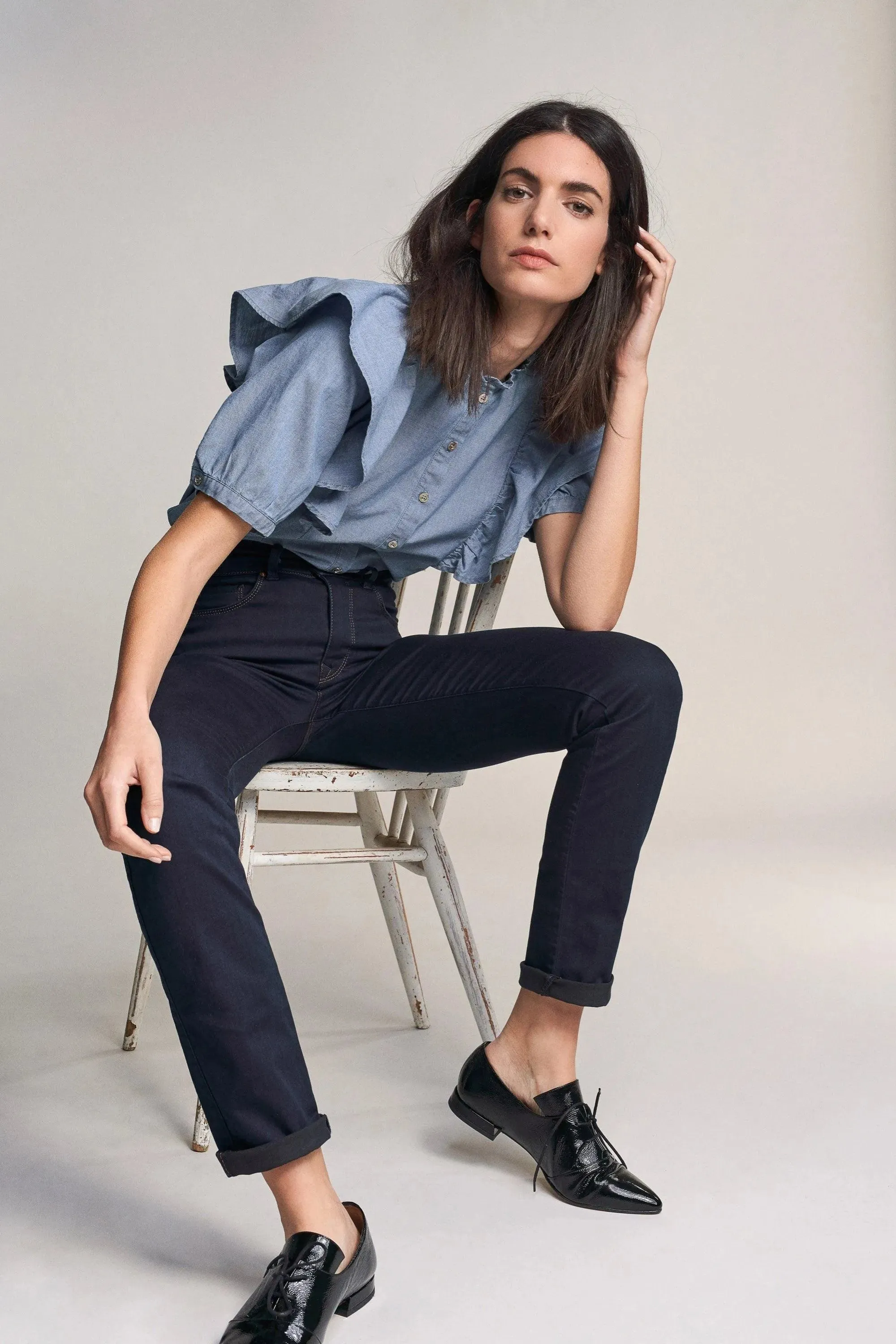 Vaqueros Salsa Secret Push in Slim Straight en Denim