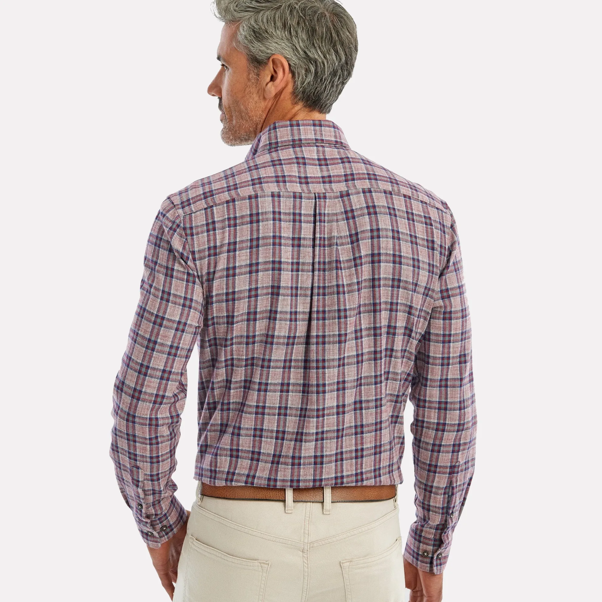Vardy Top Shelf Button Up Shirt / Currant