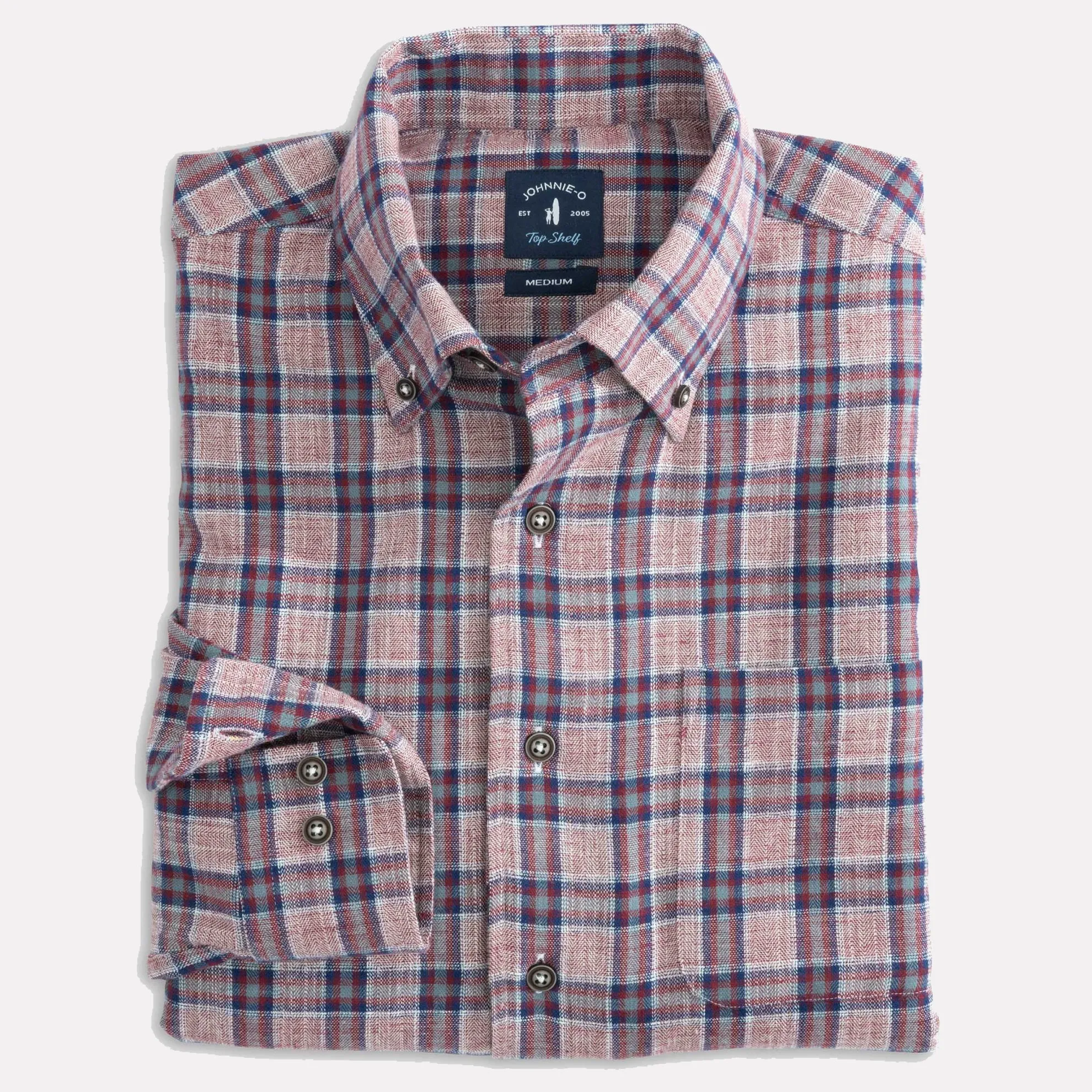 Vardy Top Shelf Button Up Shirt / Currant