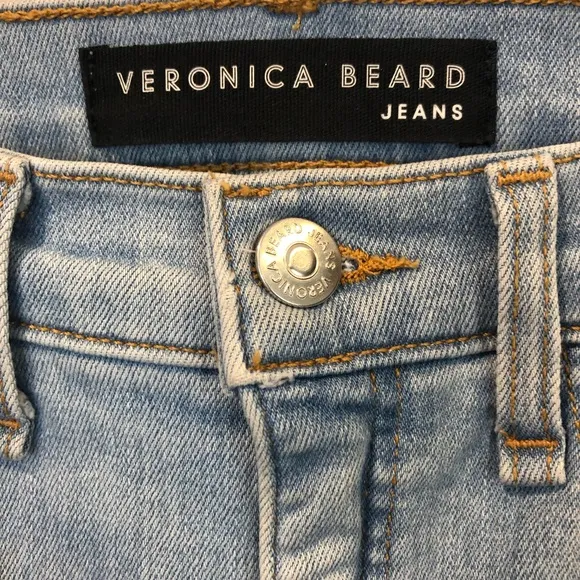 Veronica Beard Jeans 27 11&quot; Kick Flare Light Blue