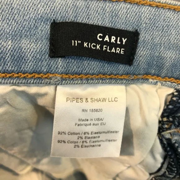 Veronica Beard Jeans 27 11&quot; Kick Flare Light Blue