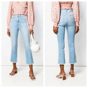 Veronica Beard Jeans 27 11&quot; Kick Flare Light Blue