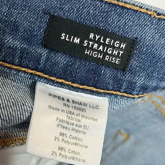Veronica Beard Ryleigh Slim Straight Jeans