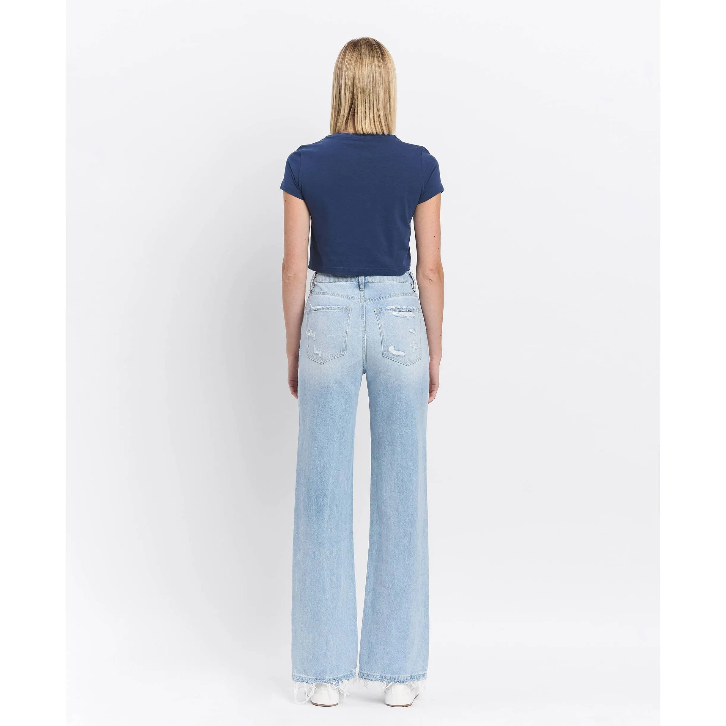 Vervet 90's Vintage Super High Rise Flare Jeans