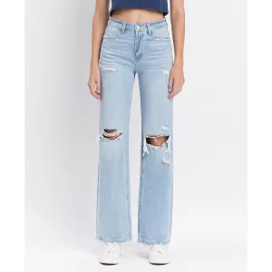 Vervet 90's Vintage Super High Rise Flare Jeans