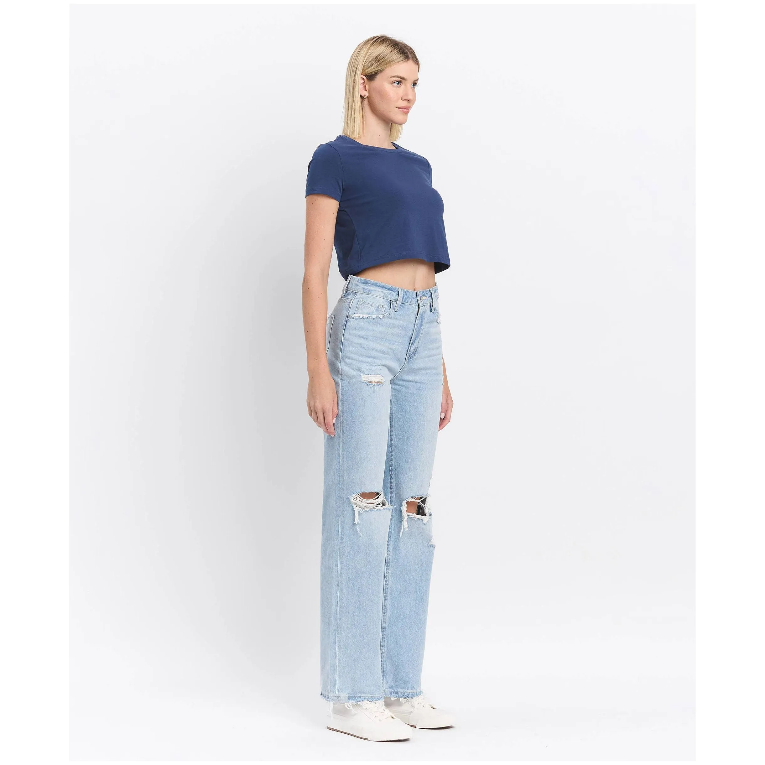 Vervet 90's Vintage Super High Rise Flare Jeans