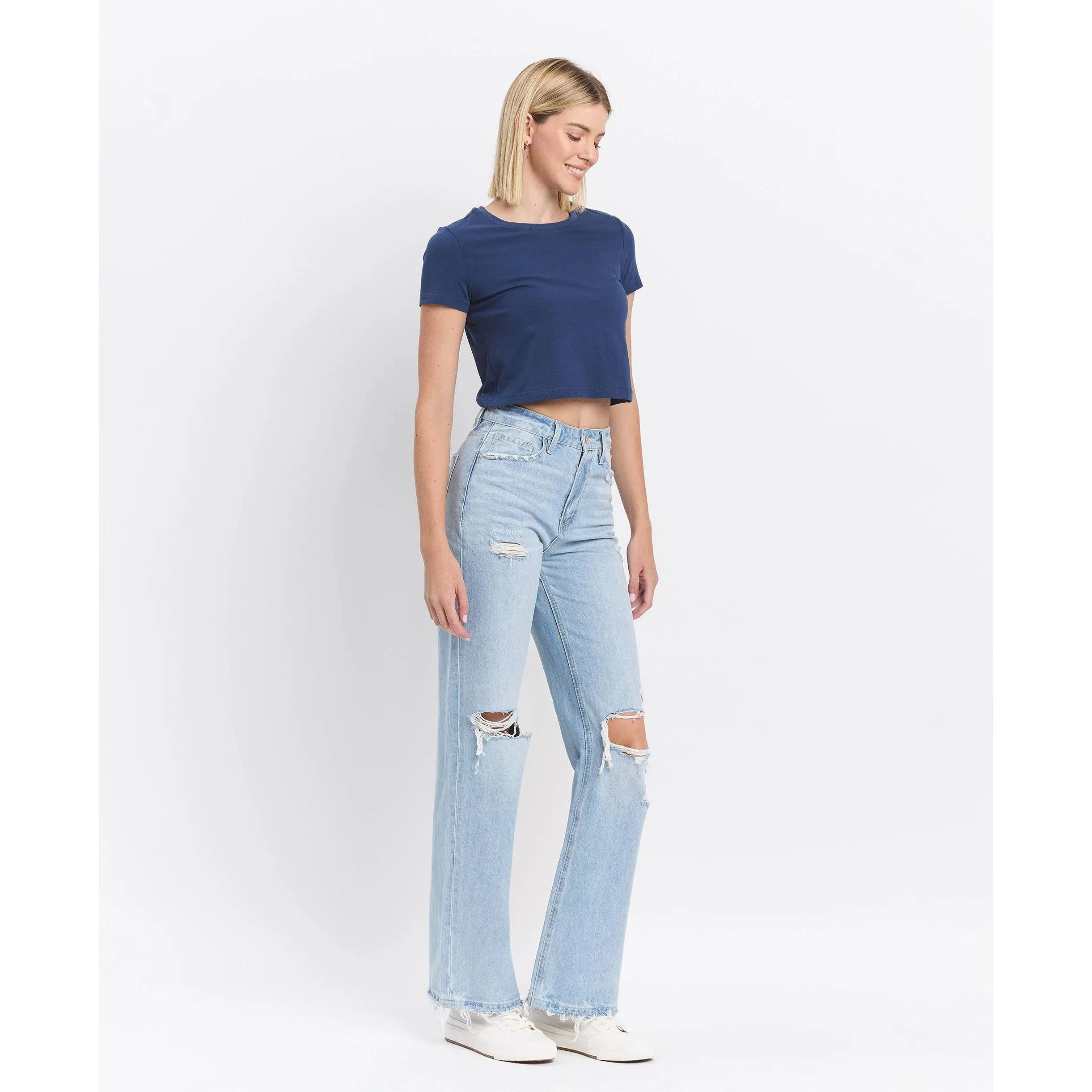 Vervet 90's Vintage Super High Rise Flare Jeans