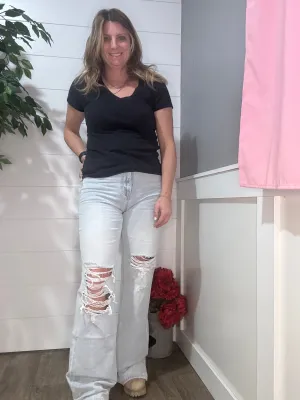 Vervet High Rise Flare Jeans - Laina Wash