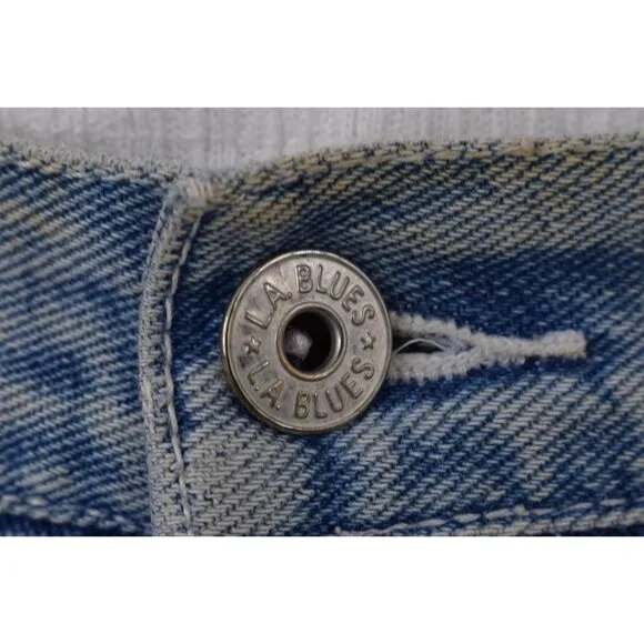 Vintage 80s Flared Rhinestones Mom Jeans by L.A. BLUES size 12