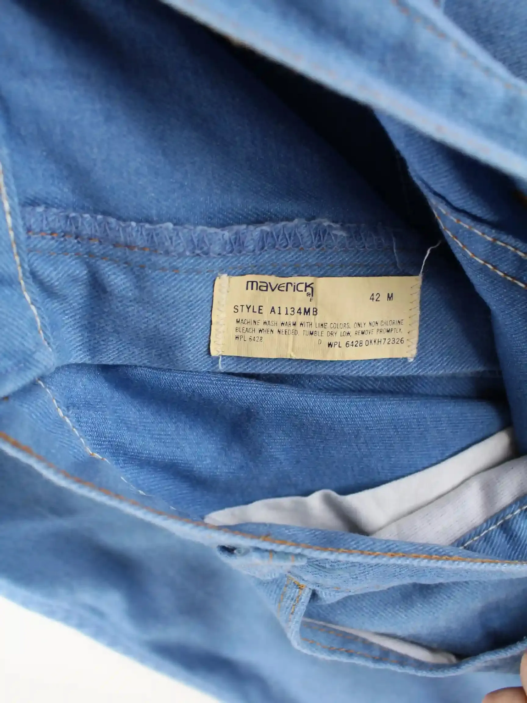 Vintage 80s Maverick USA Jeans Blau W42 L30