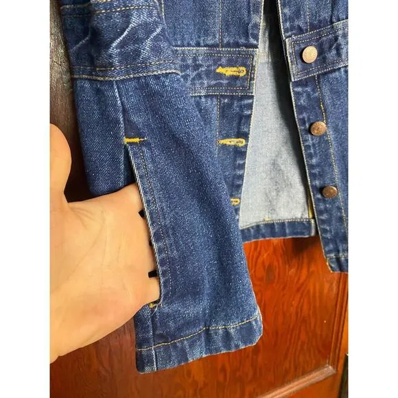 VINTAGE Bill Blass Denim Jacket Cotton Medium