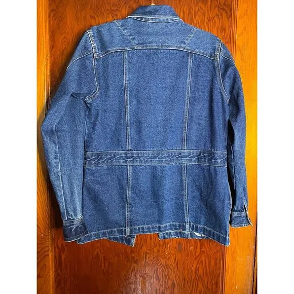 VINTAGE Bill Blass Denim Jacket Cotton Medium
