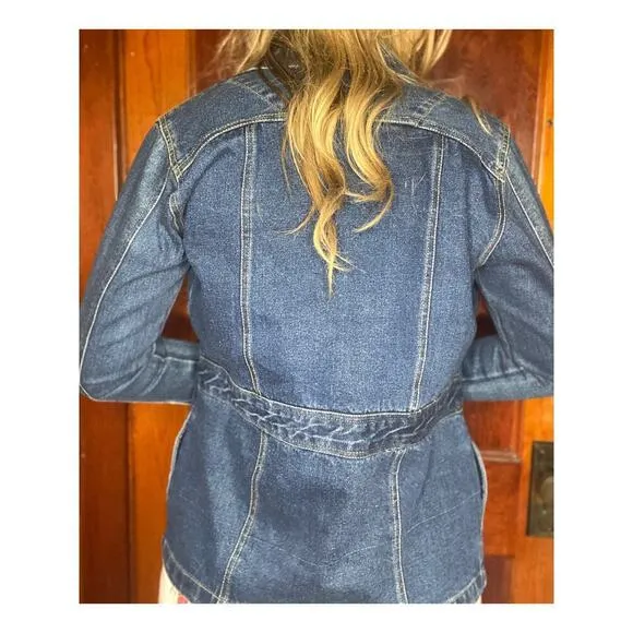 VINTAGE Bill Blass Denim Jacket Cotton Medium
